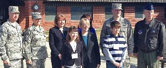 Senator Murray meets with families at Fairchild AFB.