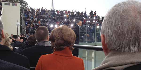 Inauguration 2013 -  My view of @barackobama during the swearing in