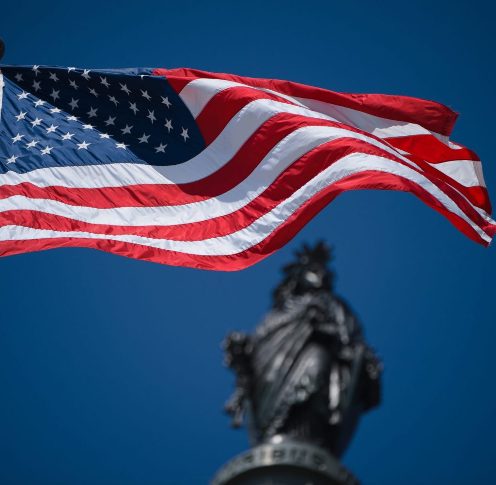 Flags, Fireworks, Patriotic, Capitol - Exterior